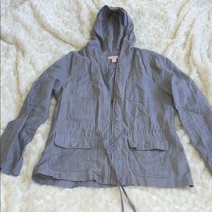 Lightweight Linen Hooded Jacket